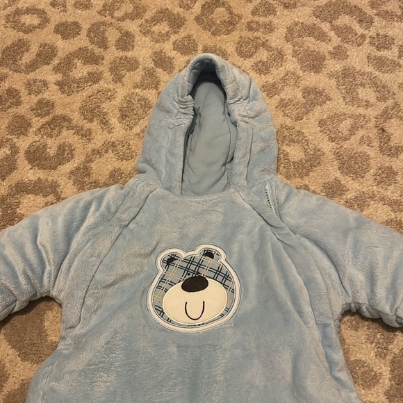 Bon Bebe Teddy Bear Blue Snow Suit - Picture 2 of 6